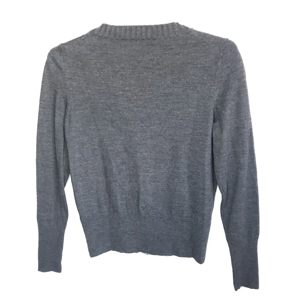 Banana Republic extra fine Italian merino wool cardigan Size SP - Picture 2 of 4